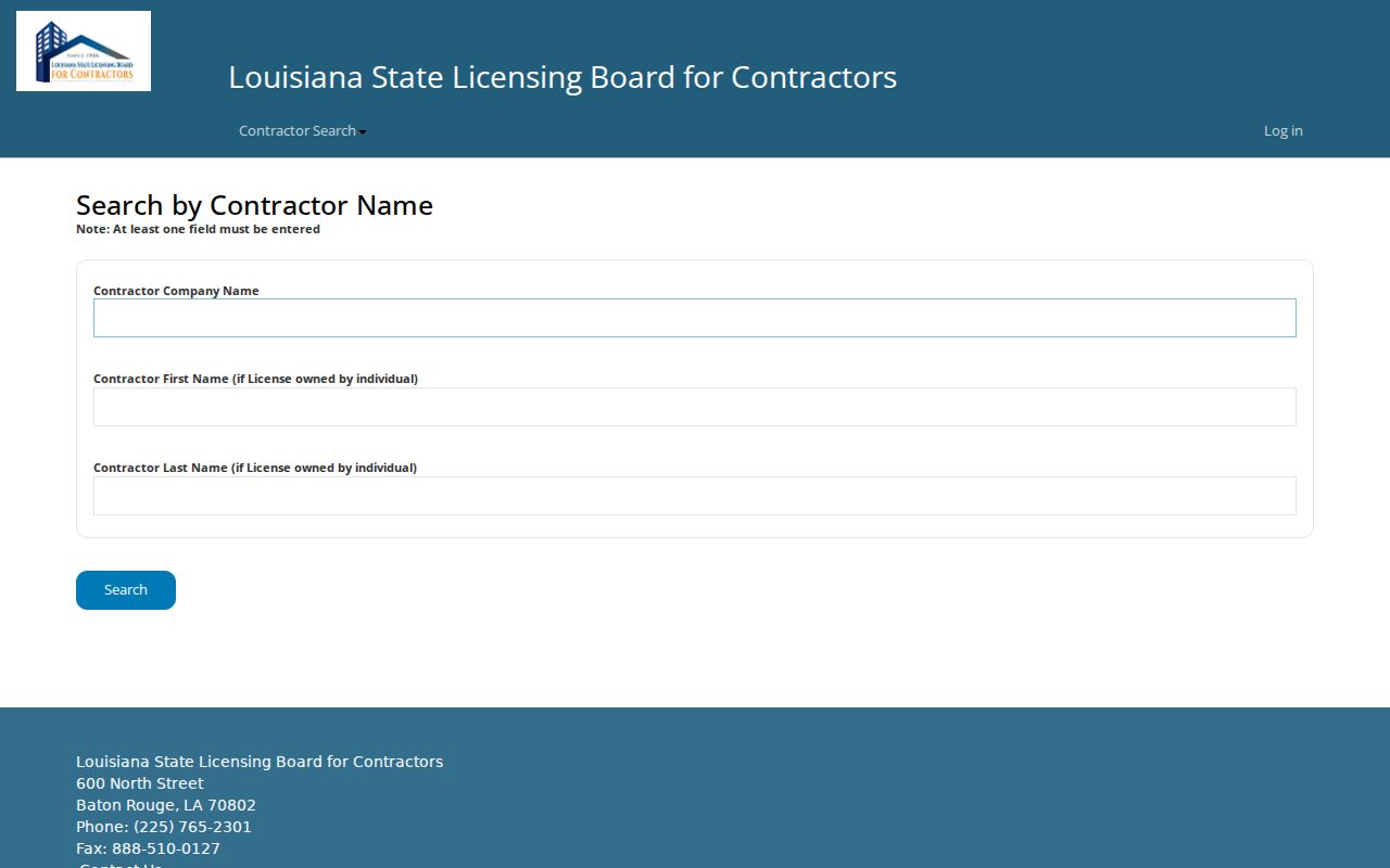 Metairie resident lookup contractor license search