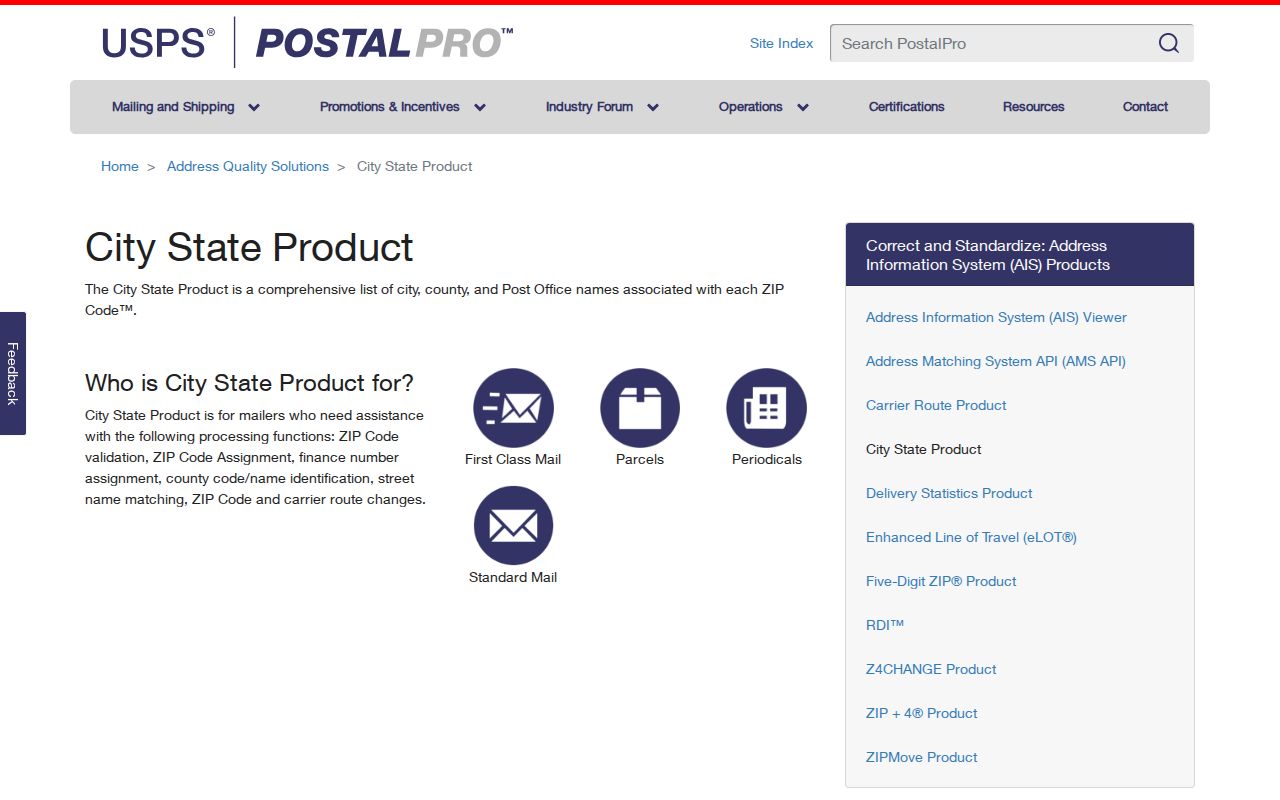 Metairie ZIP code directory PostalPro city state product