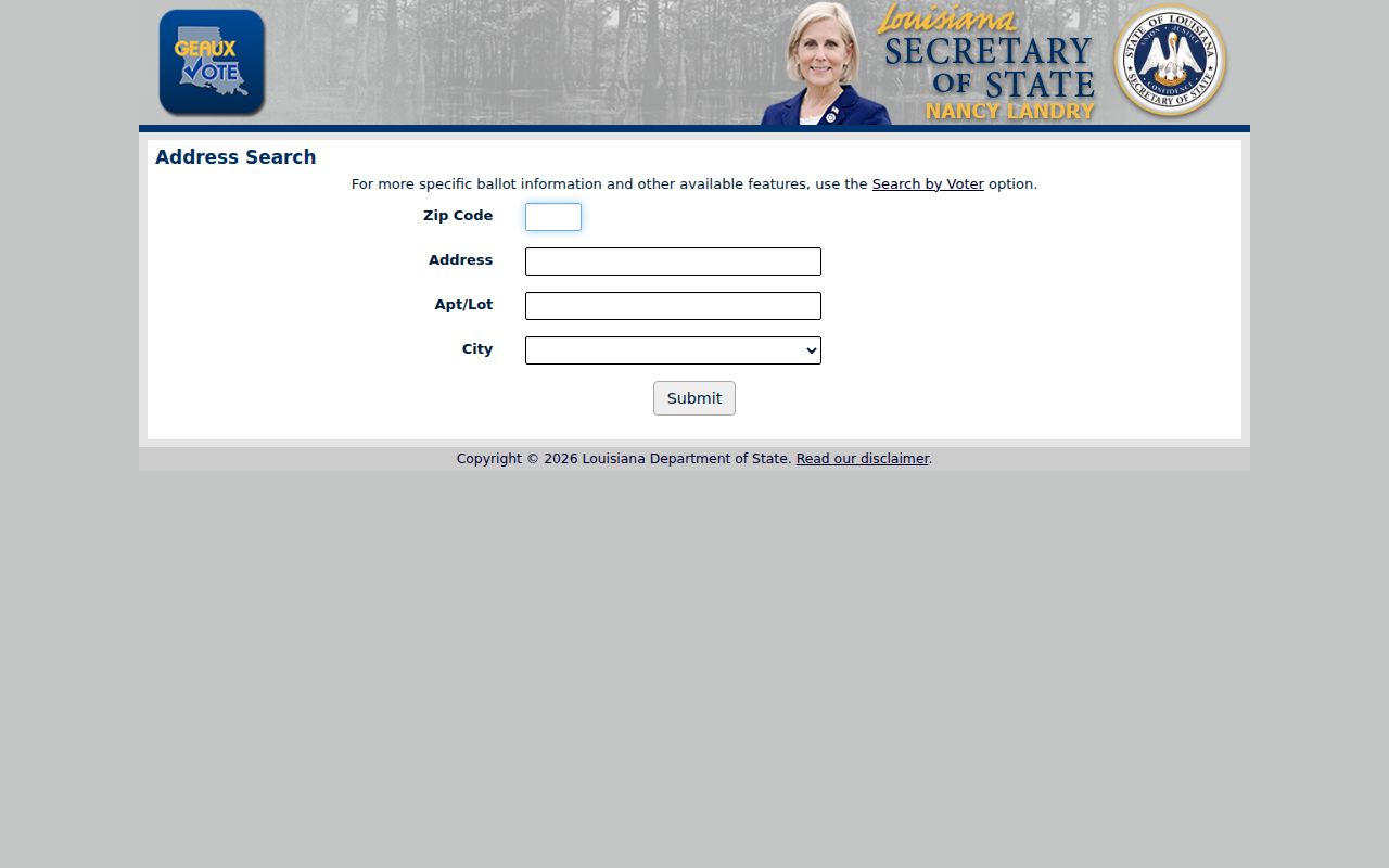 Metairie ZIP code directory voter address search